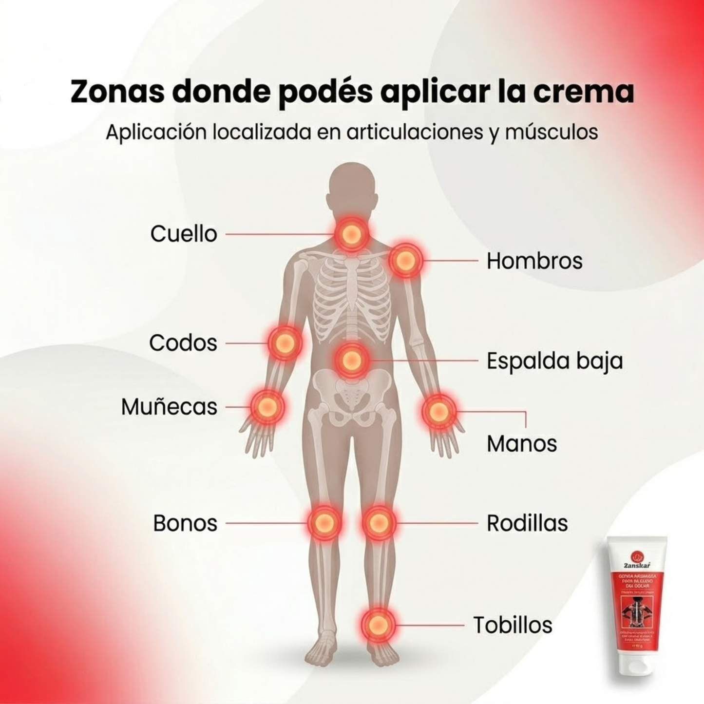 Zanskar® Crema de Recuperación Profunda para Músculos, Huesos y Articulaciones
